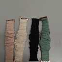 Recoppa Compatible for Apple Watch Band Scrunchie 38mm 40mm 41mm 42mm 44mm 45mm 46mm Cute Printed Elastic Solo Loop Bands Women Bracelet Strap for iWatch Series 11 10 9 8 7 6 5 4 3 2 1 SE, 4 Packs (Black/Floral Lace/Pink/Pine Green)