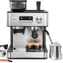Gevi Espresso Machine with Grinder & Milk Frother, 20 Bar Professional Coffee Maker for Home, Removable Water Tank, Steam Wand, Perfect for Espresso, Cappuccino, Latte (11.5"D x 12.01"W x 16.53"H)