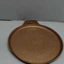 Innerwell Nonstick Crepe Pan, Granite Coating Flat Skillet Dosa Tawa Tortilla Pan, 10 inch Pancake Griddle Roti Pan With Stay-Cool Handle, Induction Compatible, PFOA Free (Gold)