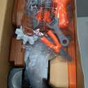 Kids Tool Bench Set with Electric Drill and Realistic Tool, Pretend Play Construction Workbench Toys for Toddlers Ages 3-5 Years Old, Birthday Gifts for Boys Age 3 4 5 6 7 8 Year Old (Orange)