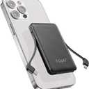 TG90 Power Bank 6000mah Portable Battery Charger, Mini Power Bank with Built-in Cables Portable Phone Charger