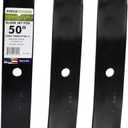 Maxpower 561381B 3 High Lift Blade Set for 50'' Cut Toro Time Cutter Z Mowers Replaces OEM no. 110-6837-03, 112-9759-03, & 115-5059-03