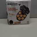 Holstein Housewares Non-Stick 6-Section Multi-Food Maker - Arepas, Mini Pancakes, Corncakes and More - Black,12 Inch