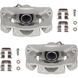 Autoround 19B3425 19B3424 Brake Caliper with Bracket fit for Subaru Forester 2009-2013/ WRX 2015-2021/ Impreza 2010-2014, Rear Driver and Passenger Side, 2-PC Set