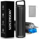 Insulin Cooler Travel Case TSA Approved: 30H Insulin Pen Cooler for 3-6 Pens with Portable Handle - Medication Diabetic Case for Travel with Gel Ice Pack and Anti-Freezing Drawstring Bag (Black)