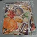 XCHI Fall Pumpkin Football Maple Leaves Tablecloth Rectangle Washable Table Covers for Home Party Decorations 60x120 Inch