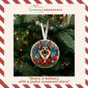 2 x TUMSHANIP German Shepherd Ornament - German Shepherd Christmas Ornaments - Dog Gifts for Women Men, Dog Lovers Gifts - Dogs Ornaments 2025 - Acrylic Christmas Ornament 2025