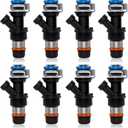 4.8 5.3 6.0 Fuel Injector 4 Holes 8Pcs, Compatible with 1999-2006 Chevrolet Silverado Suburban Tahoe Cadillac Escalade GMC Sierra Yukon Isuzu Hummer Buick, Replaces# 17113553 25323974