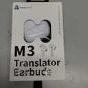 Timekettle M3 Language Translator Earbuds, Two-Way Translator Device with APP for 40 Languages and 13 Offline Translation Packs, Fast Reaction with Revolutionary Al Semantic Tech (Offline Version) (White)