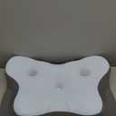 Cervical Neck Pillow- Ergonomic Memory Foam Pillows for Sleeping, Dual Ear Relief Zone Contour Pillow, Neck Support Pillows for Side Back &Stomach Sleeper (Blue)