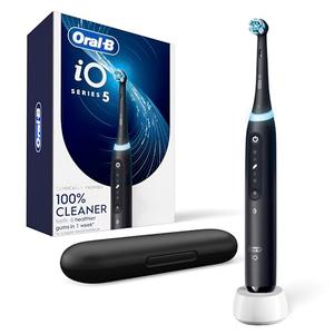 Oral-B Rechargeable Electric Toothbrush, iO5 Customizable Clean, 5 Cleaning Modes, Visual Pressure Sensor to Protect Gums, Travel Case, Black, missing parts