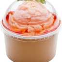 LIDS ONLY: Dome-Shaped Lids, 200 Transparent Plastic Lids For 8 Ounce Coppetta To Go Cups - Cups Sold Separately, Disposable, Clear Plastic Dessert Cups Lids, For Dessert Takeaways- Restaurantware