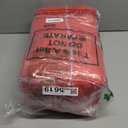 Jexine 72 Pcs Non Woven Tote Bags Reusable Gift Bags with Handles Bulk Grocery Bag for Christmas Party Favors (Red)