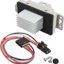 15-81773 HVAC Fan Blower Motor Resistor Kit with Harness Compatible with Chevy Silverado Tahoe Suburban Avalanche Trailblazer GMC Sierra Envoy Yukon XL Replaces 89018778, 89019351, 19260762, RU-631