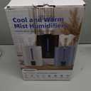 6L Humidifiers for Bedroom Large Room Home, Cool and Warm Humidifier for Baby and Plants Mist Top Fill Desk Humidifiers Essential Oil Diffuser, Quiet with Adjustable Mist,360 Nozzle