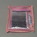 Fluffy Lash Clusters Kit Wispy Natural Cluster Eyelash Extension Kit 144pcs 8-16mm Individual D Curl Cluster Lash Extension Kit with Glue And Lash Applicator for DIY