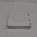 I00000 50Pcs White Plastic Dinner Plates 10.25 Inch, Premium Disposable Party Plates, Safe and Reusable, Heavy Duty Plastic Plates Perfect for Wedding & Party