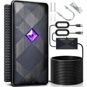 2026 Premium TV Antenna for Smart TV Indoor Outdoor, Strongest Range Reception Digital TV Antenna for Local Channels with Powerful Signal Booster, Supports All TV's 8K 4K 1080P,38FT Cable (SignalCore)