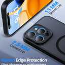 Faiono Magnetic for iPhone 16 Pro Case [Full Camera Protection][Military-Grade Protection][Compatible with MagSafe] Shockproof Protective Slim Phone Case for iPhone 16 Pro, Black