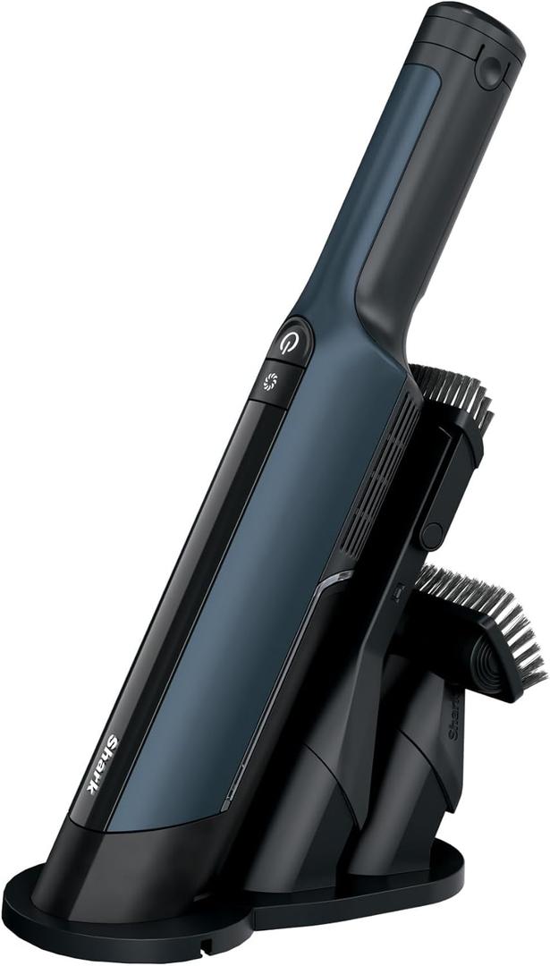 Shark WV410BL WANDVAC Cordless Hand Vacuum, Ultra-Lightweight & Portable with Powerful Suction & Tools for Pets, Designed for Car & Home, Dark Blue