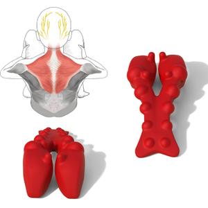 Trapezius Trigger Point Massager, Myofasical Release Neck and Shoulder Pain, Suboccipital Release Tool, Posture Corrector, Relieve Upper Back Pain &Tension Headache