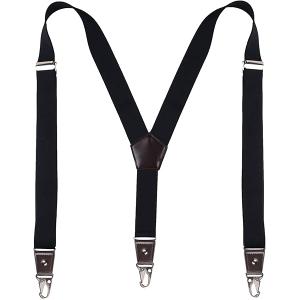 Pack Of 2 JRHEJTFZ Suspenders for Men with Snap Hooks Heavy Duty Adjustable 1.4 inches Wide