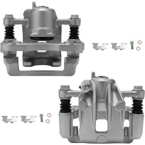 SCITOO Rear Left+Right Brake Calipers With Bracket 19B3100 19B3101 Compatible For Hyundai For Tucson 2005-2009,For Kia For Sportage 2005-2010