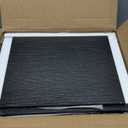 Nightstand with Charging Station, End Table with 2 Fabric Drawers, LED Night Stand for Bedroom, Small Bed Side Table with USB Ports and Outlets for Living Room, Black, HETS02BK-1