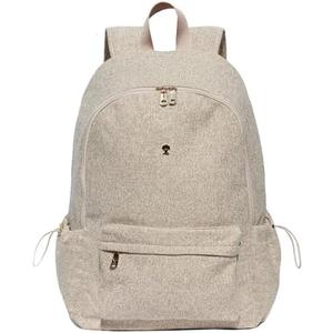 ESVAN Personalized Gifts Backpack Canvas Linen Nylon 17 inch Laptop Bag for Women Casual College