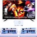 GWALSNTH 32000 in 1 Wireless Pandora Box Bluetooth Arcade Games Console,1280X720 Display,3D Games,Search/Save/Hide/Pause Game,1-4 Players