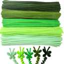 Green Pipe Cleaners Craft Pipe Cleaners Bulk Pipecleaners Crafts Supplies500Pcs Green