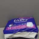 LivDry Adult XL Incontinence Underwear, Extra Absorbency Adult Nappies, Leak Protection, XL, Pack of 14 