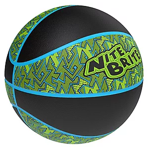 Nite Brite , Baden | Blacktop Basketball | Durable Rubber for Indoor & Outdoor | Street/Graffiti Collection | Size 7 (27.5 inches) & Intermediate