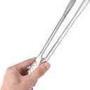 Kitchen Tongs Stainless Steel BBQ Tongs Locking Grill Heat Resistant Metal Food Ice Tong Heavy Duty Non-Stick Cooking Tong for Cooking Grilling Barbecue Appetizers Salad Buffet