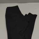 Colorfulkoala Women's High Waisted Tummy Control Workout Leggings 7/ 8 Length Yoga Pants with Pockets (S, Black)