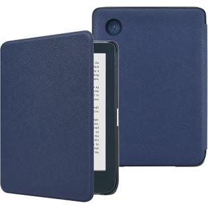 DMLuna Case for Kobo Clara / Clara 2E 6" - Ultra Slim Lightweight Folio Premium PU Leather Protective Cover with Auto Sleep/Wake Function, Navy Blue