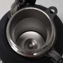 Insulated Water Bottle 64 oz, Triple Wall Vacuum Stainless Steel(Cold for 48 Hrs),Leak Proof & BPA-Free,Half Gallon Water Bottle with Reflective Paracord & Flip Straw for Sports & Travel, Black