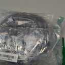 Outdoor Extension Cord 20 FT with 3 Outlets, 3 Prong 90 Degree Angled Plug, 12/3 Heavy Duty 12 Gauge Power Cable, 12AWG, SJTW, 15A, 125V, 1875W, ETL Listed, Black Wire, with Free Carrying Strap+Ties