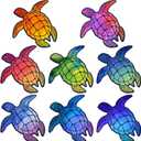 Bokon 8 Pcs Cruise Door Decorations Magnetic Sea Turtle Car Magnets Stickers Ship Fridge Funny Magnets Decor for Cruise Cabin Door Stateroom