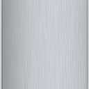 ARCTIC CHEF Mini Refrigerator, Compact Freezer Compartment, Adjustable Thermostat Control, Reversible Door, Ideal Fridge for Dorm, Office, Apartment, Platinum Stainless, 3.2 Cubic Feet