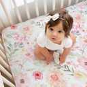 Baby Girls Crib Sheets | Floral Ultra-Soft Bedding for Crib Mattress and Toddler Beds - Ultra Soft Fitted Crib Sheet for Baby Girls Comfort and Elegance by Max&So