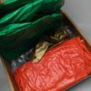 2 Pieces 32 Inch Giant PVC Inflatable Christmas Decorated Ball Ornaments Outdoor Large Xmas Blow Ball Decorations for Christmas Themed Party Ornaments(Solid, Red Green)