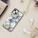 LETO for iPhone 13 Mini Case,Luxury Flip Folio Leather Wallet Cover with Fashion Designs for Girls Women,Built-in Card Slots Kickstand Protective Shell Coconut Trees