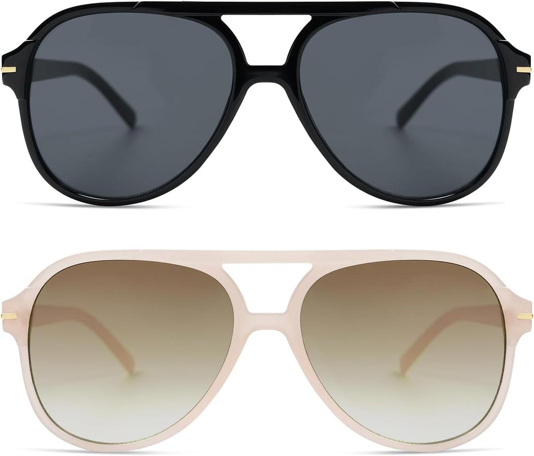 Retro Trendy Square Aviator Sunglasses Womens Mens 70s Classic Vintage Oversized Sun Glasses AR82174