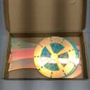 Vase for Lego Flowers Bouquet Upgraded, Acrylic Display Holder Compatible with Lego Botanical Collections Roses Sunflowers, for Lego Flower Building Set Lovers, Holographic