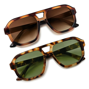 livho Trendy Polarized Square Aviator Sunglasses Women Men Square Eyewear Frame, Retro Sun Glasses for Women Men 2025 Shades