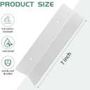Bompro 4 Pcs Garage Door Seal Mouse Guard, Heavy Duty Stainless Steel Garage Door Mouse and Snake Guard, Permanent Solution (White)