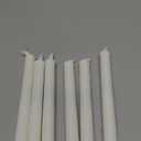 Homemory 6 Pack Flameless Taper Candles, No Remote, Realistic Flickering Battery Operated Candlesticks, White LED Plastic Candle Safe for Weddings, Table Decor, Christmas, and Halloween