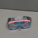 Vvinca Kids-Goggles with Nose Cover, Diving Mask Elastic Fabric Strap Anti Fog Anti Shattered Lens for Kids Swim Goggles 3-14 (09-Pink/Blue)