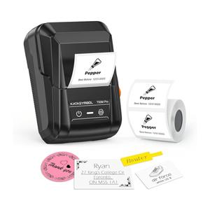 SUPVAN T50M Pro Bluetooth Label Maker Machine with Tape, Wide Waterproof Label, Versatile App with 40 Fonts and 650+ Icons, Inkless Labeler for Home, Kitchen, School, Office Organization, Black